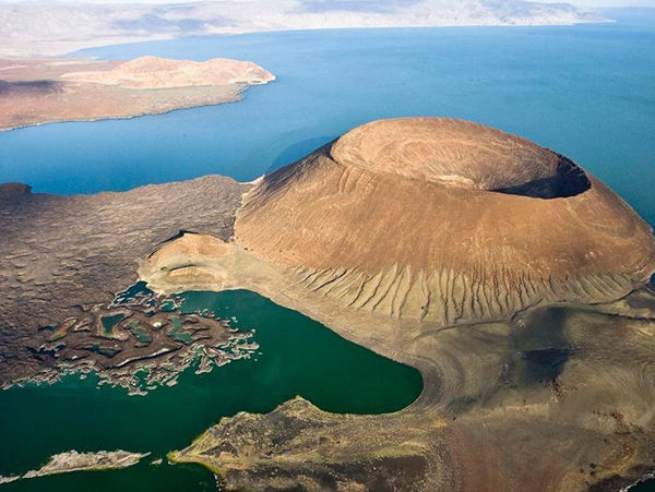 Aerial view of Lake Turkana